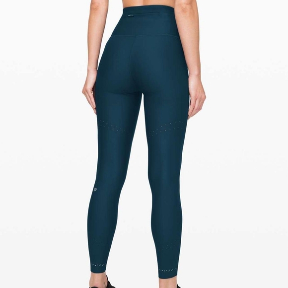 Lululemon Zoned In Tight 27" Leggins  Night Diver (Blue) - Picture 1 of 11
